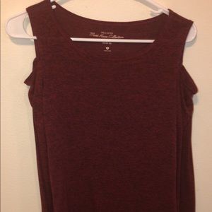 Long sleeve off the shoulder shirt